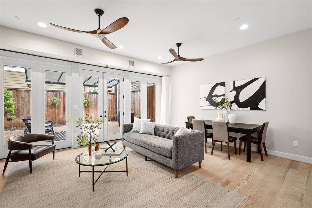 [Living/Dining] this is an amazing home for entertaining,  living and dining space segues into the backyard