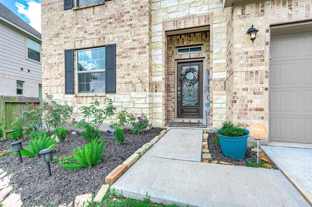 Beautiful Front Door and Landscaping