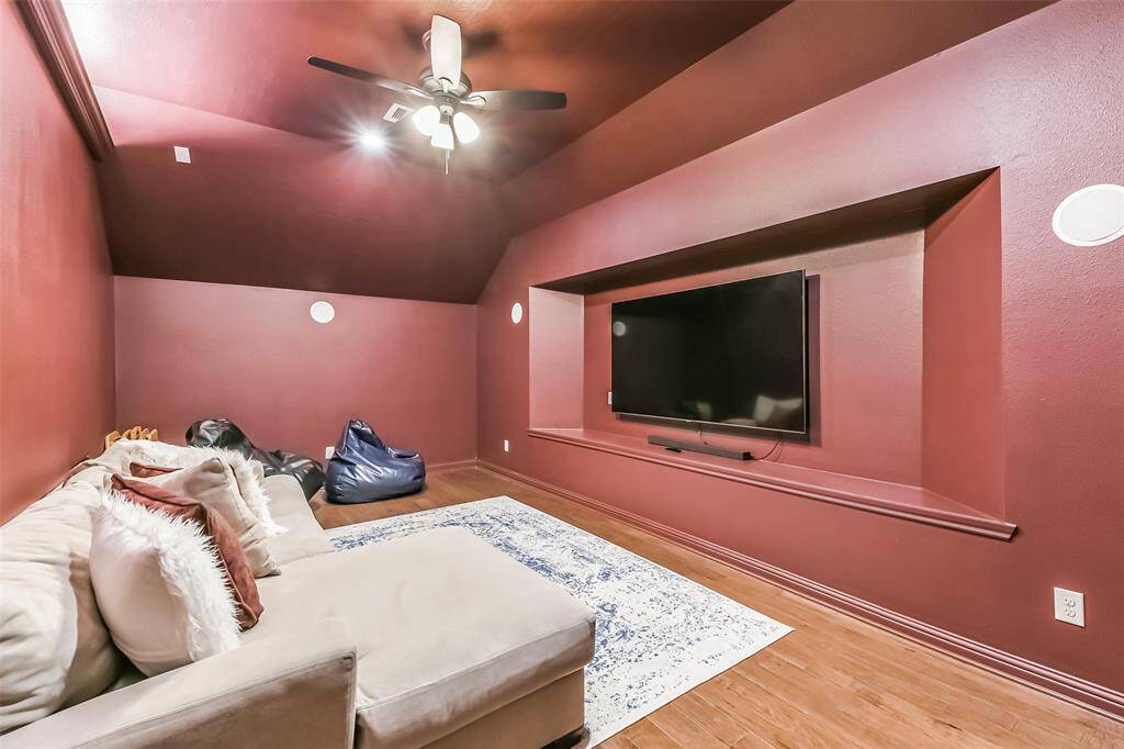 Media room off game room.
