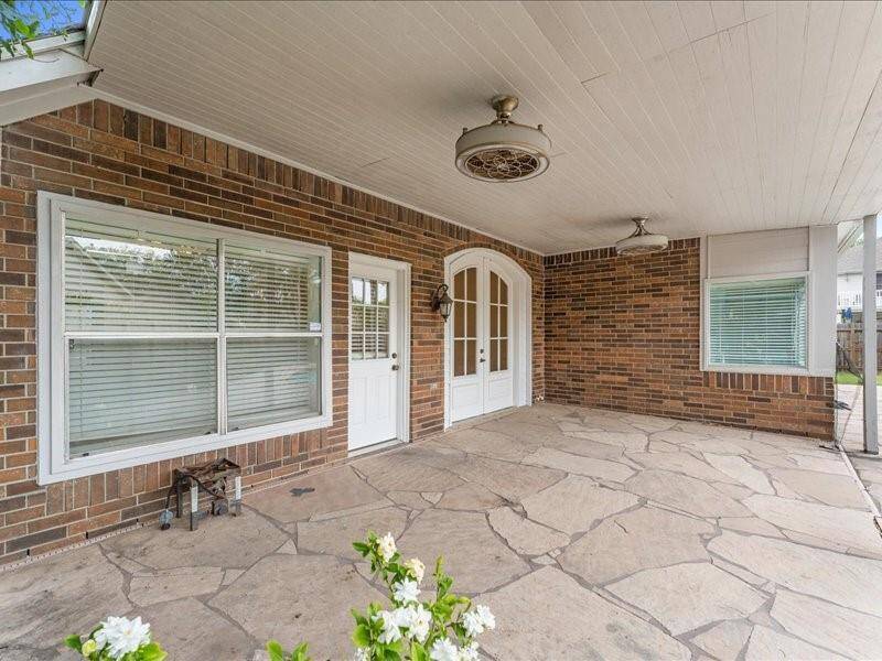Oversized Covered Patio with All Weather Ceiling Fans