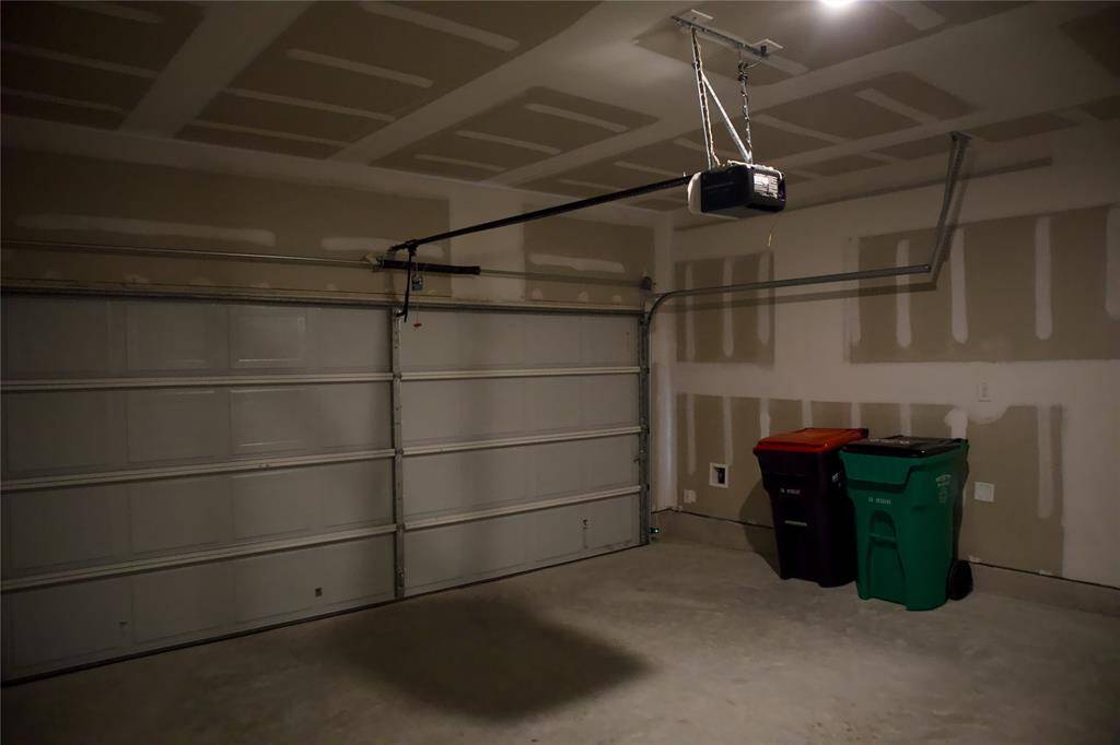 2 car garage with automatic door opener