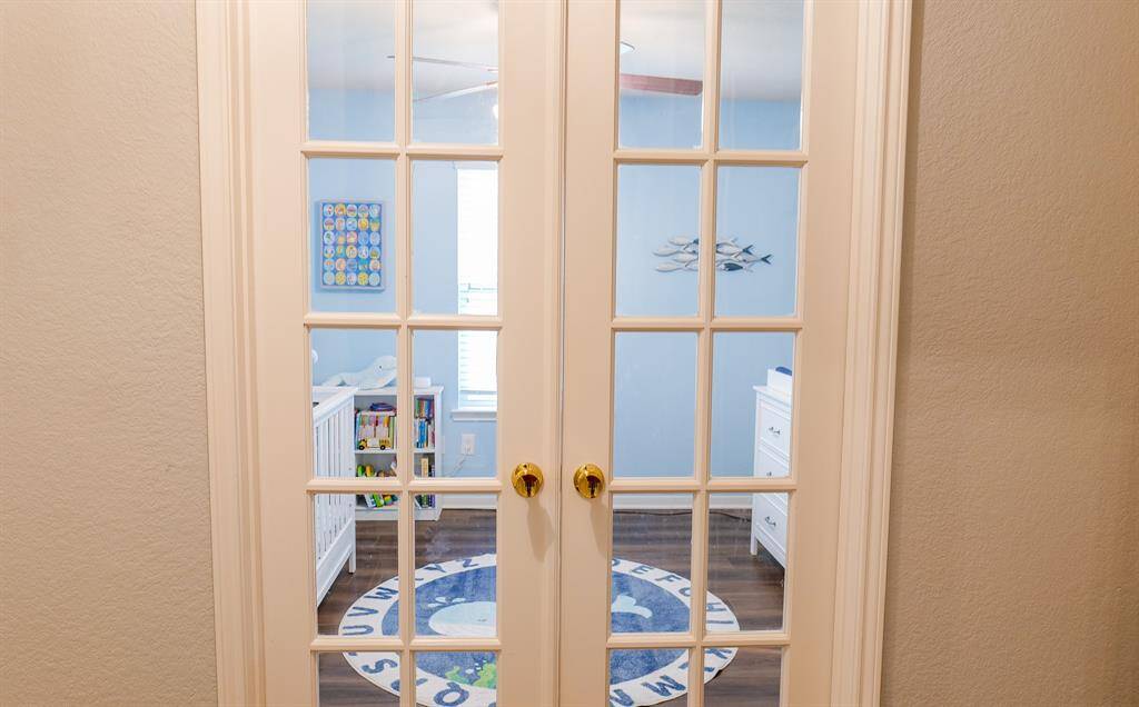 The 2nd secondary bedroom has French doors and would make a great study as well as a bedroom.