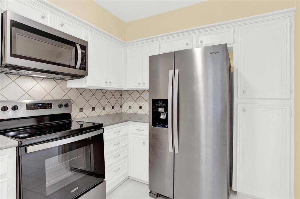 Stainless Steel appliances, refrigerator included.