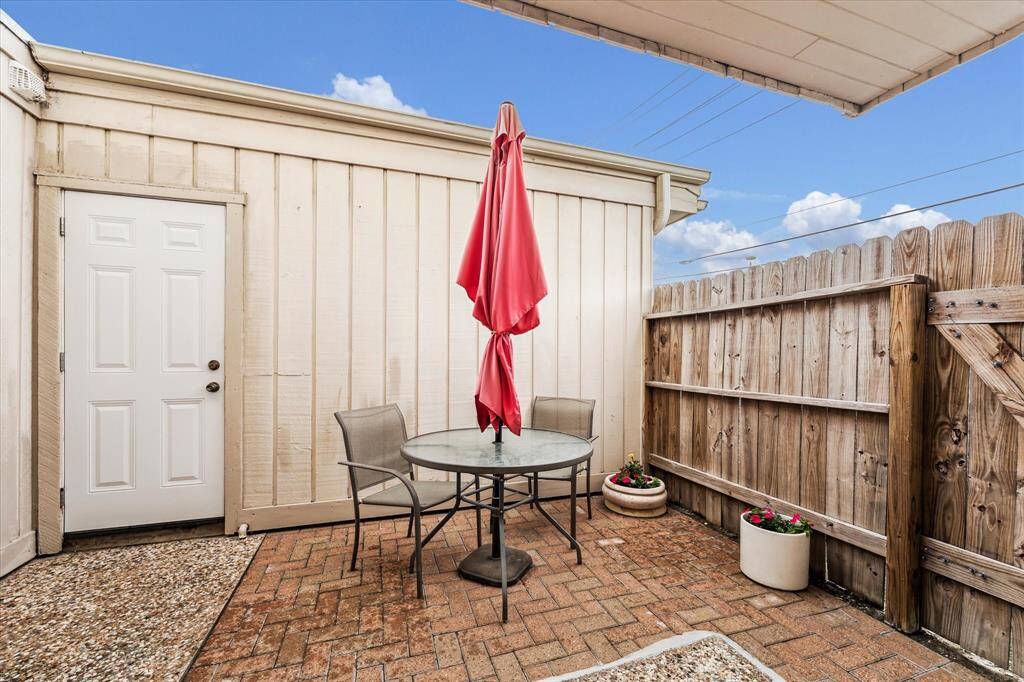Private patio