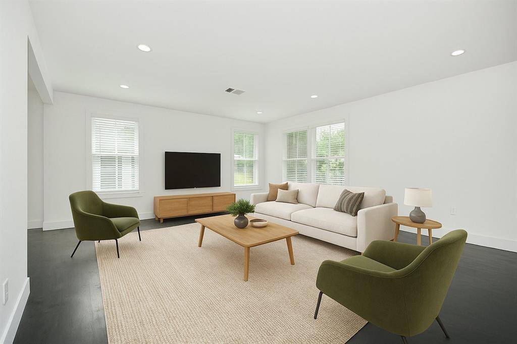 Virtually Staged living room.