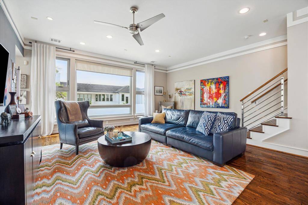 So much natural lighting, making the home so light, bright and cheerful.