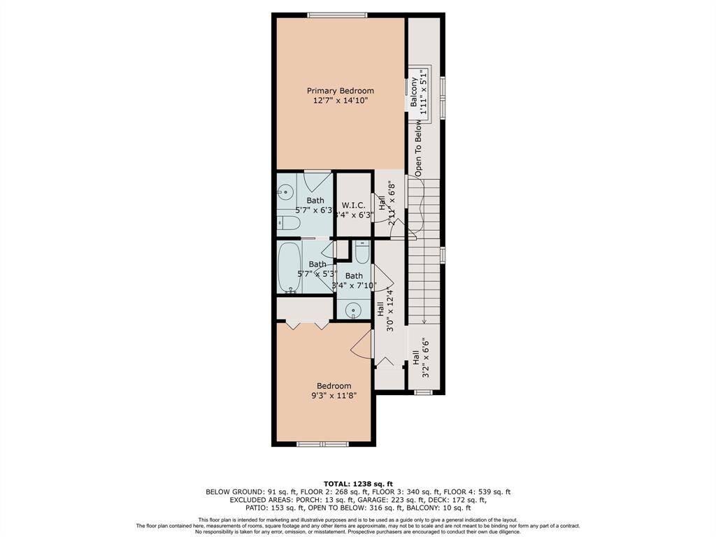 Sleep Zones or Primary Bed and Home Office / Study