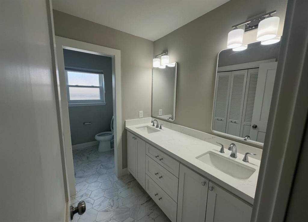 Double Vanity in the Guest Bath