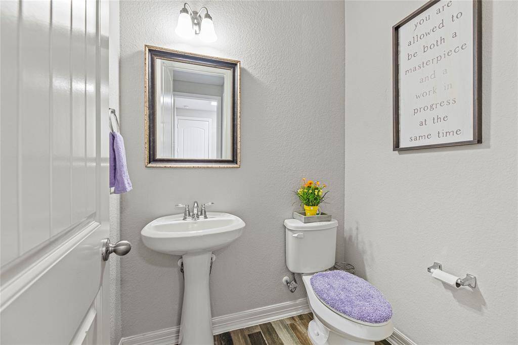 Your 1st floor offers a guest powder room as well.