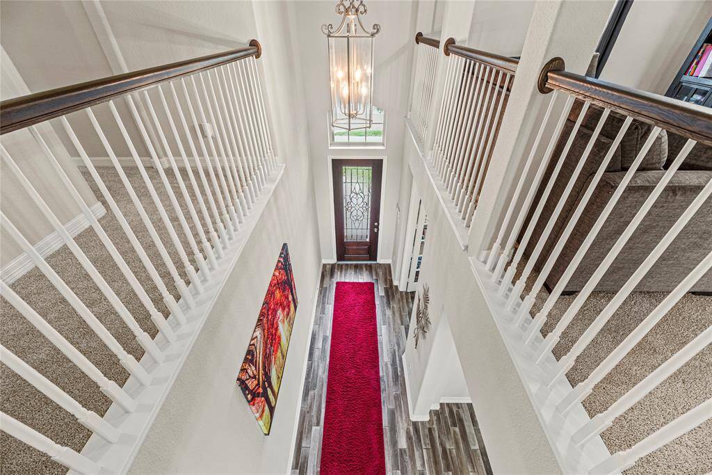 Soaring entry adds that dramatic luxury feel you want when guest arrive.
