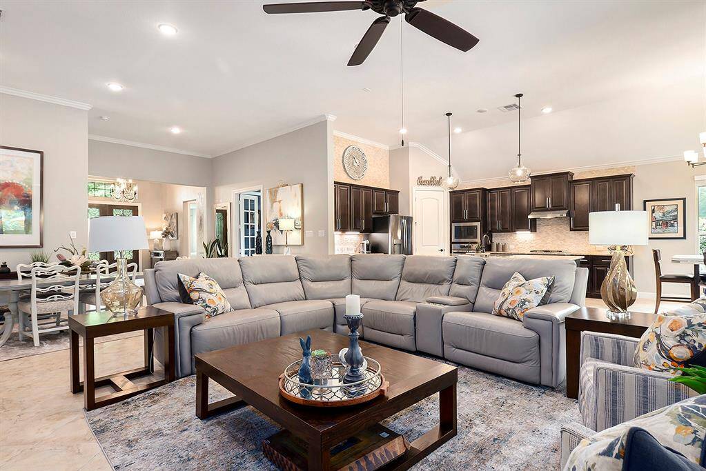 Open concept floor plan