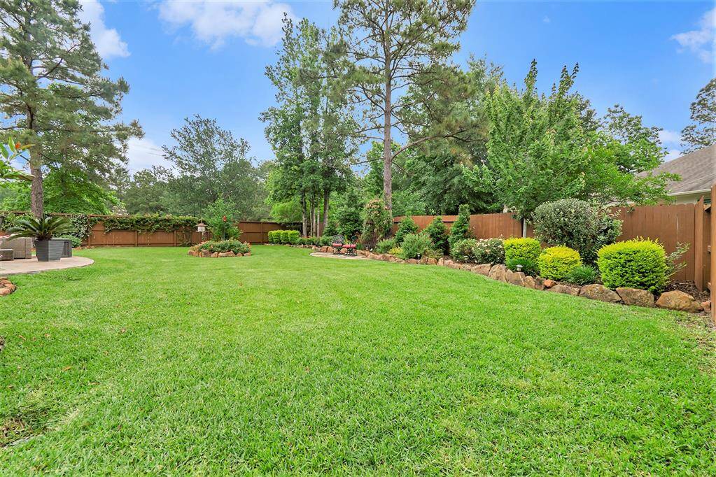 Lush Lawn with mature trees and landscaping