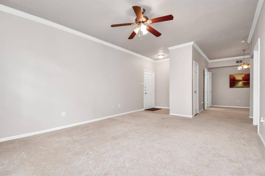 This adorable kitchen is light and bright! Complete with a refrigerator, microwave, stove and dishwasher.