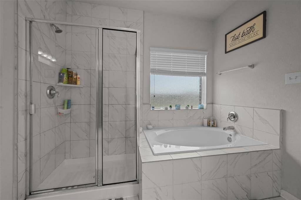 Primary bath tub and shower