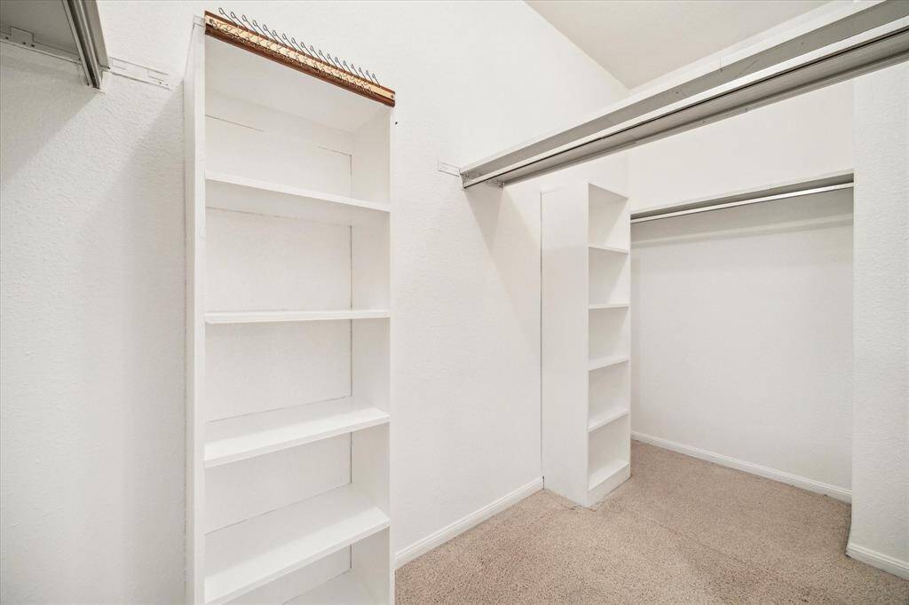 HUGE walk-in closet in the primary bedroom.