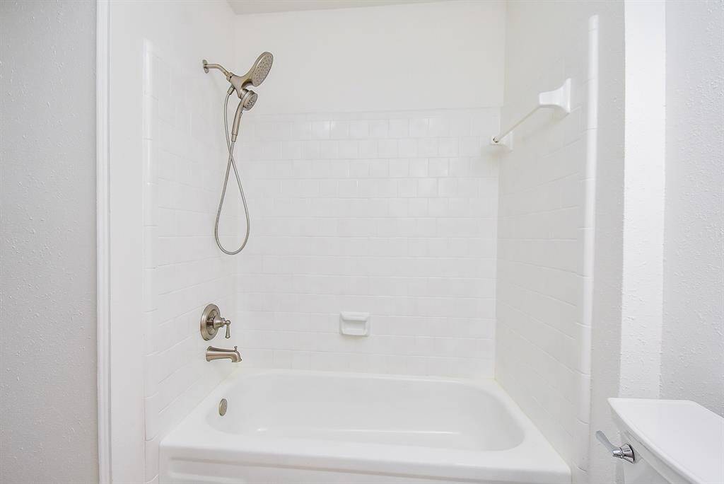 Hall bath with tub and shower combo