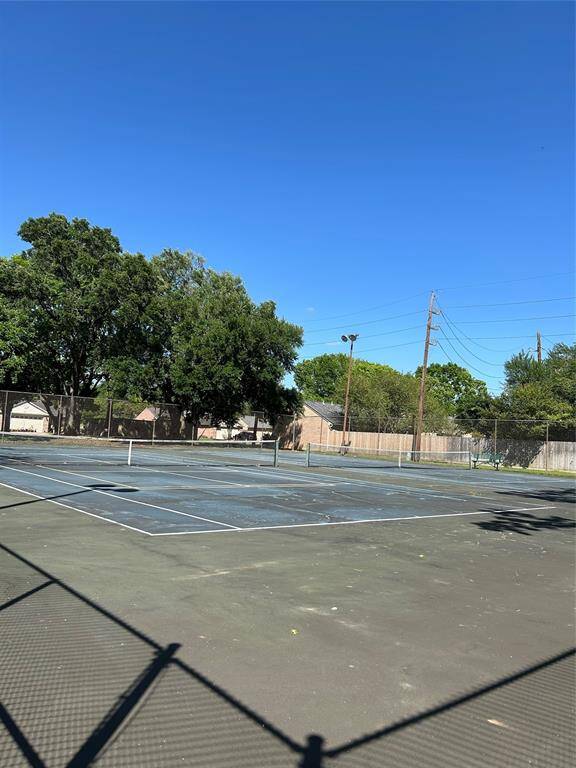 Walk or bike half a block to neighborhood tennis court