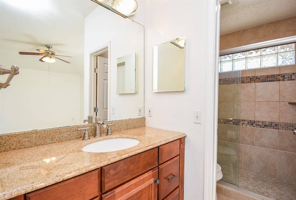 Recently remodeled primary bath