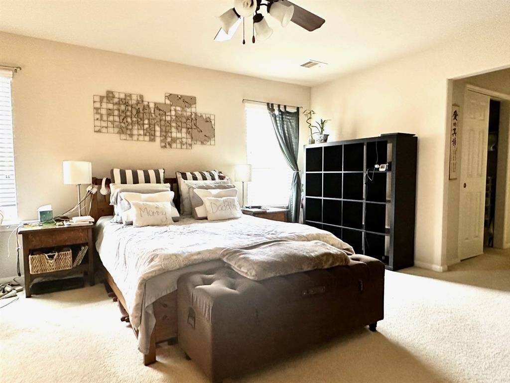 Spacious primary bedroom downstairs!