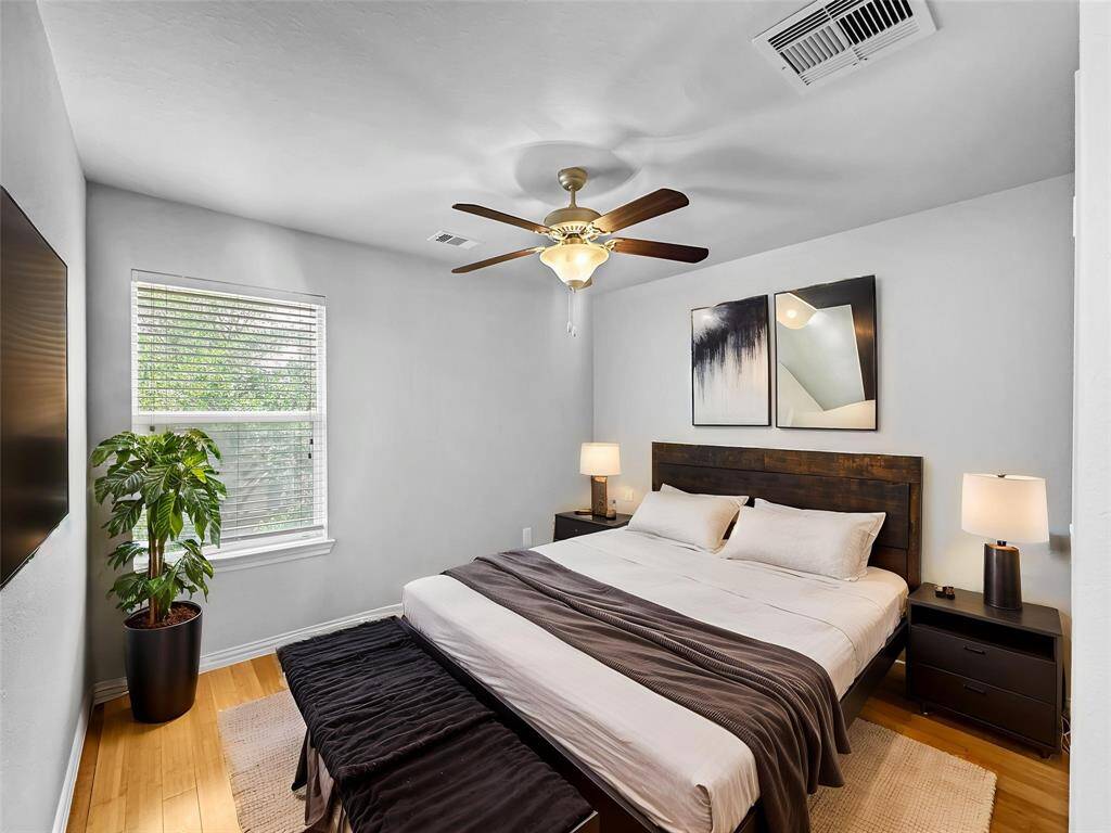 Bedroom #2 with wood floors