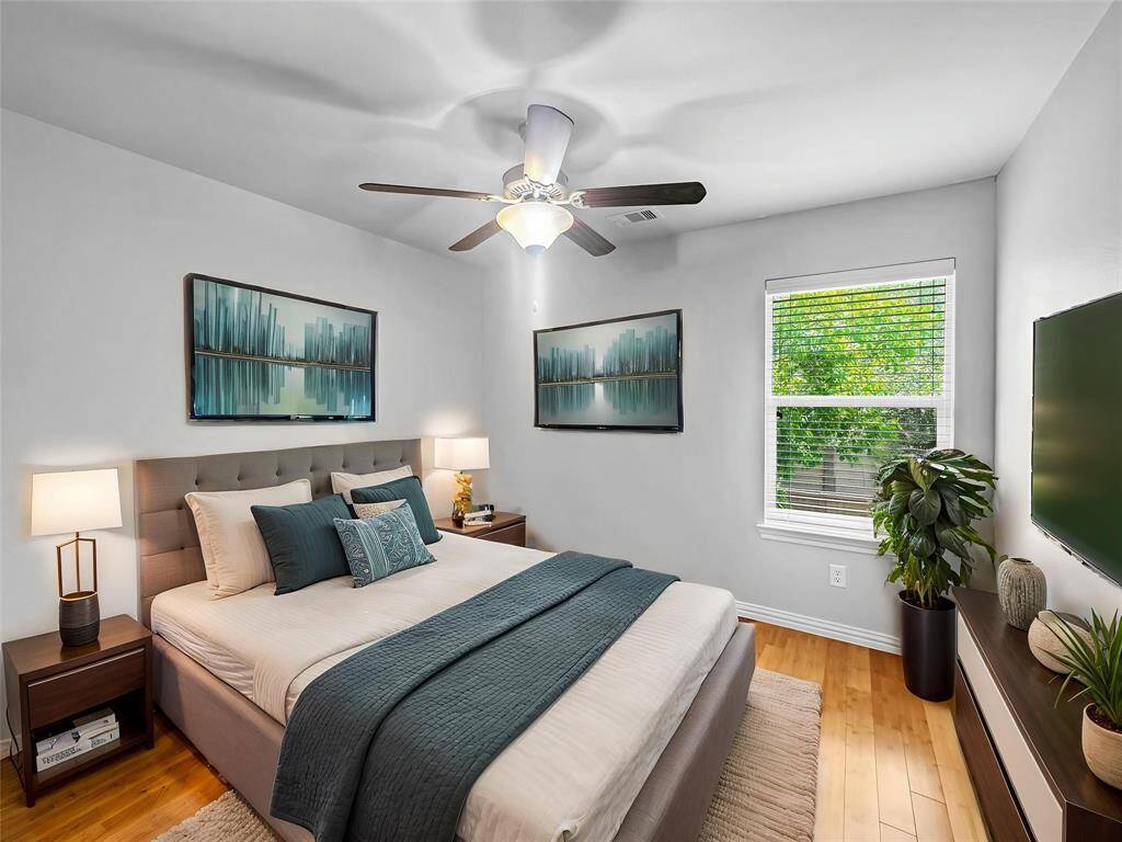 Bedroom #3 with wood floors!