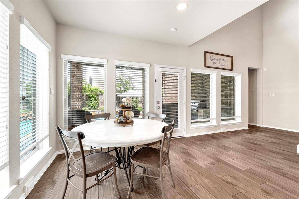 Extended living room with lots of natural light