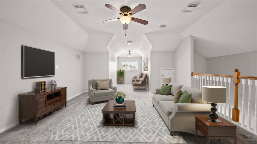 Virtually Staged:This loft could perfectly turn into a kids' hangout, an adults hideaway, or whatever you can imagine!