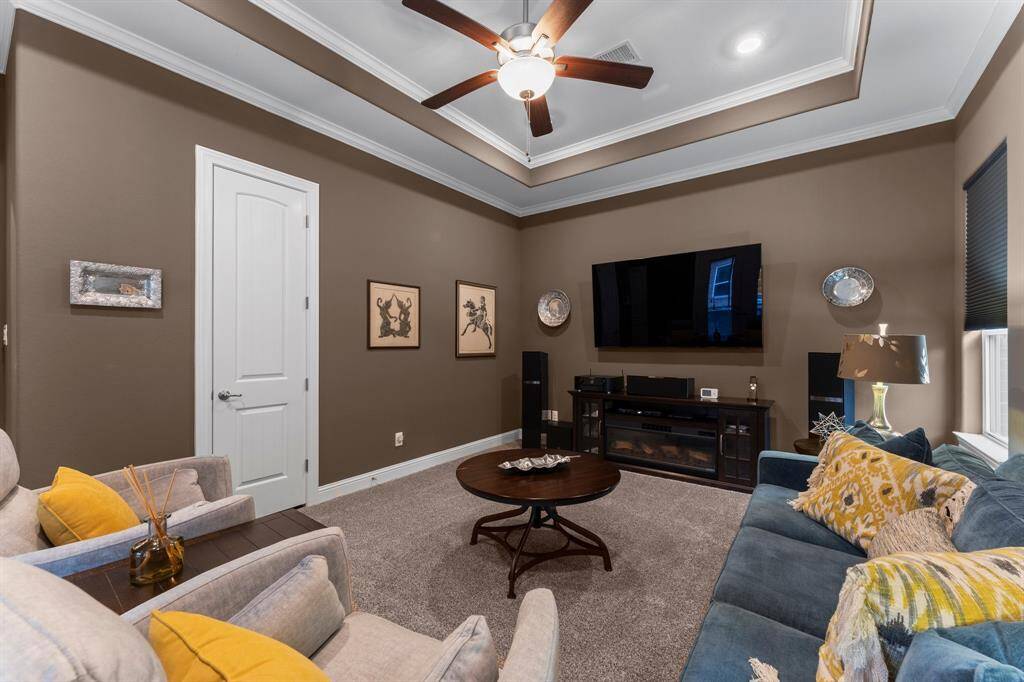 Another view of this space which can easily be used as a fourth bedroom.  Behind the pictured door is a conveniently located half bath.