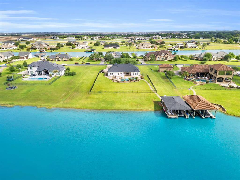 Aerial View from the Lake towards Your Home! 27103 Boater's Crossing Dr., Katy, TX  77493