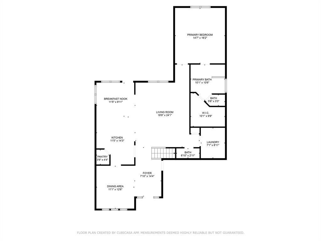 Lower level floor plan