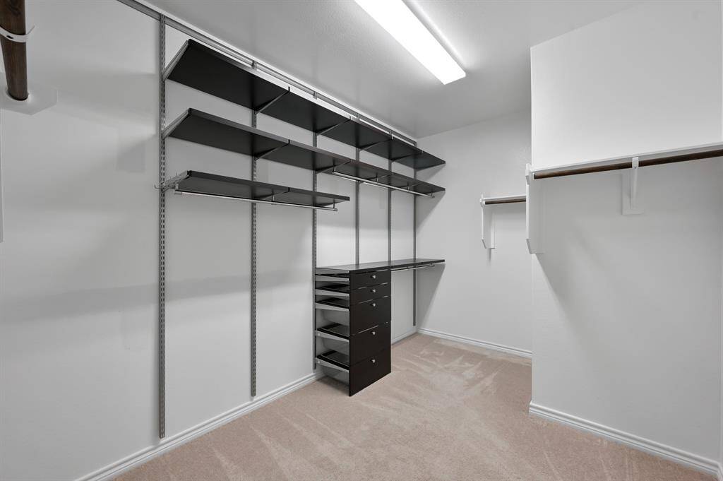 Owner's retreat walk-in closet is truly MASSIVE
