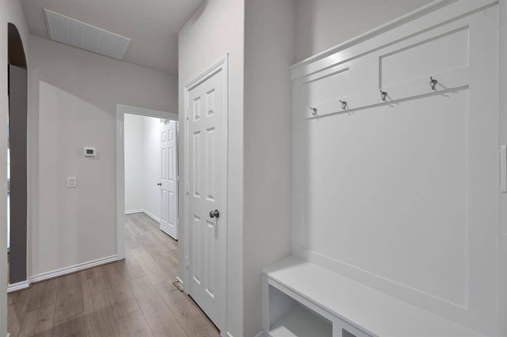 Mud room just off the garage is a great landing pad for coming through the door after a long day.