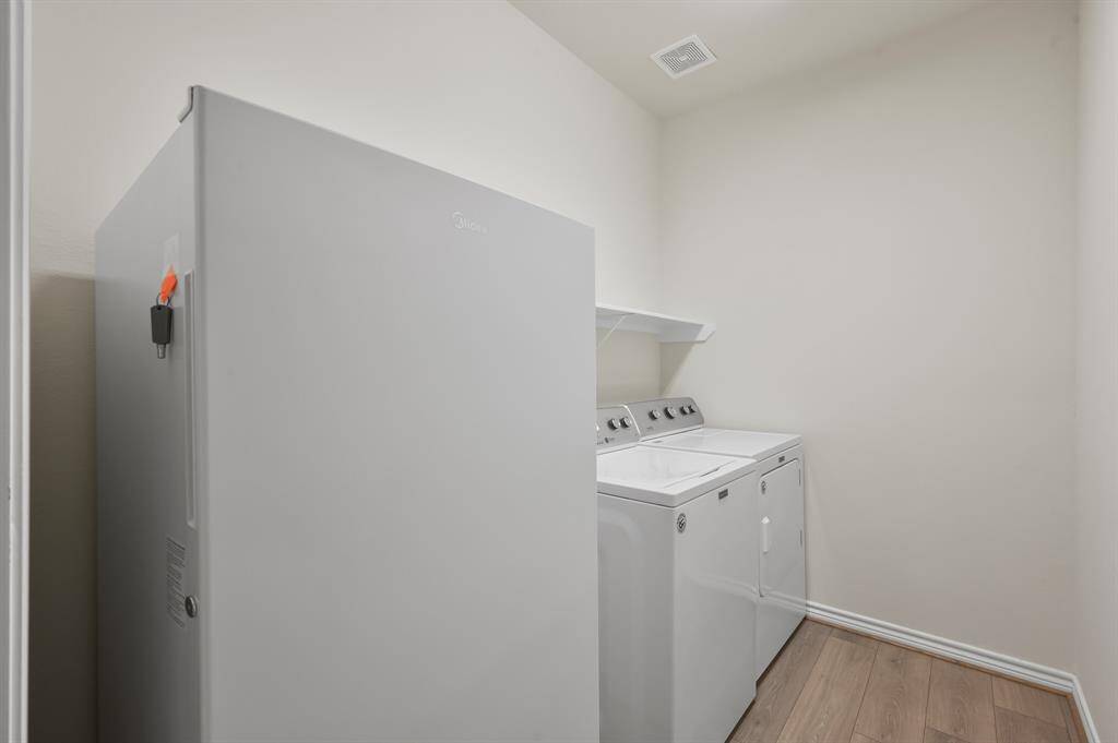 Laundry room located inside the home.