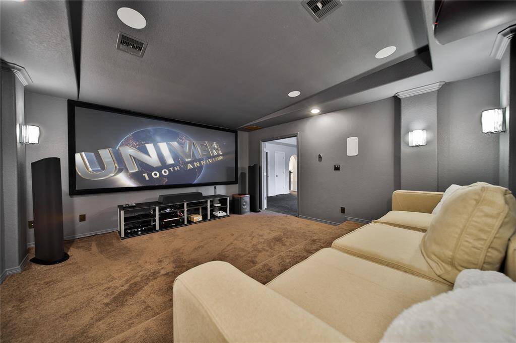 State of the art media room.