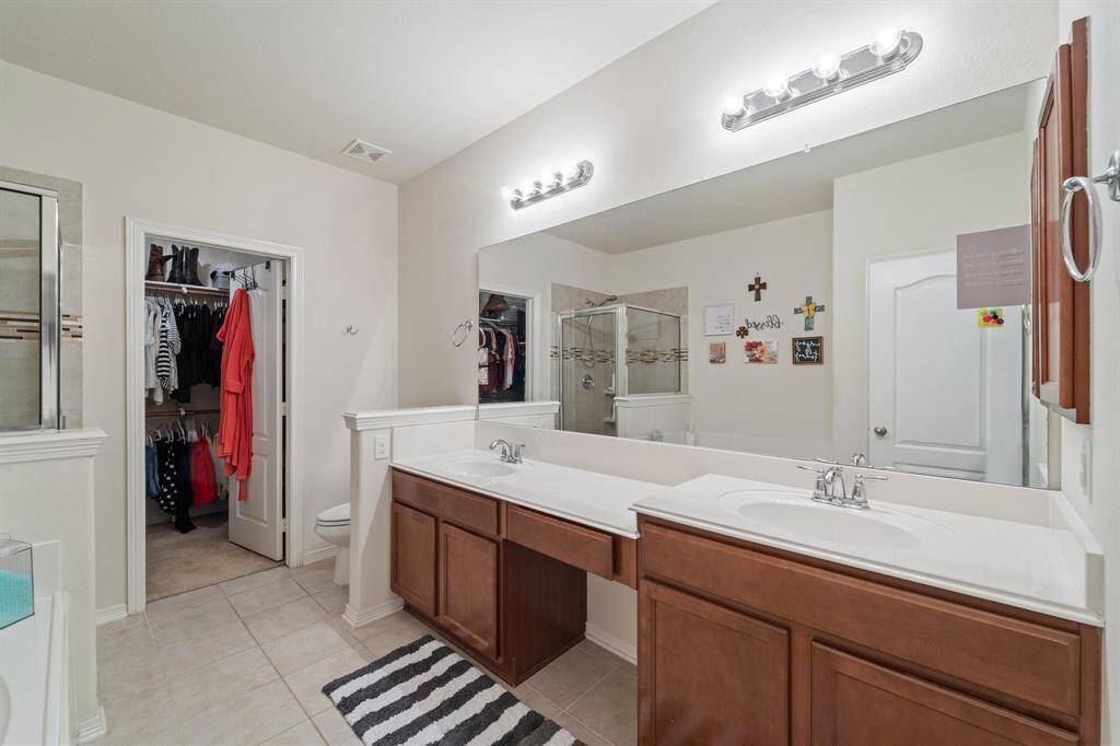 Primary Bathroom with double sinks