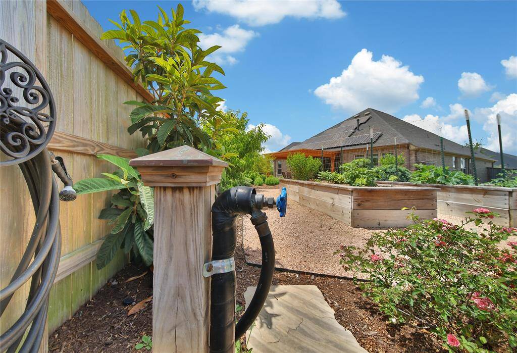 View of one out of three additional spigots.