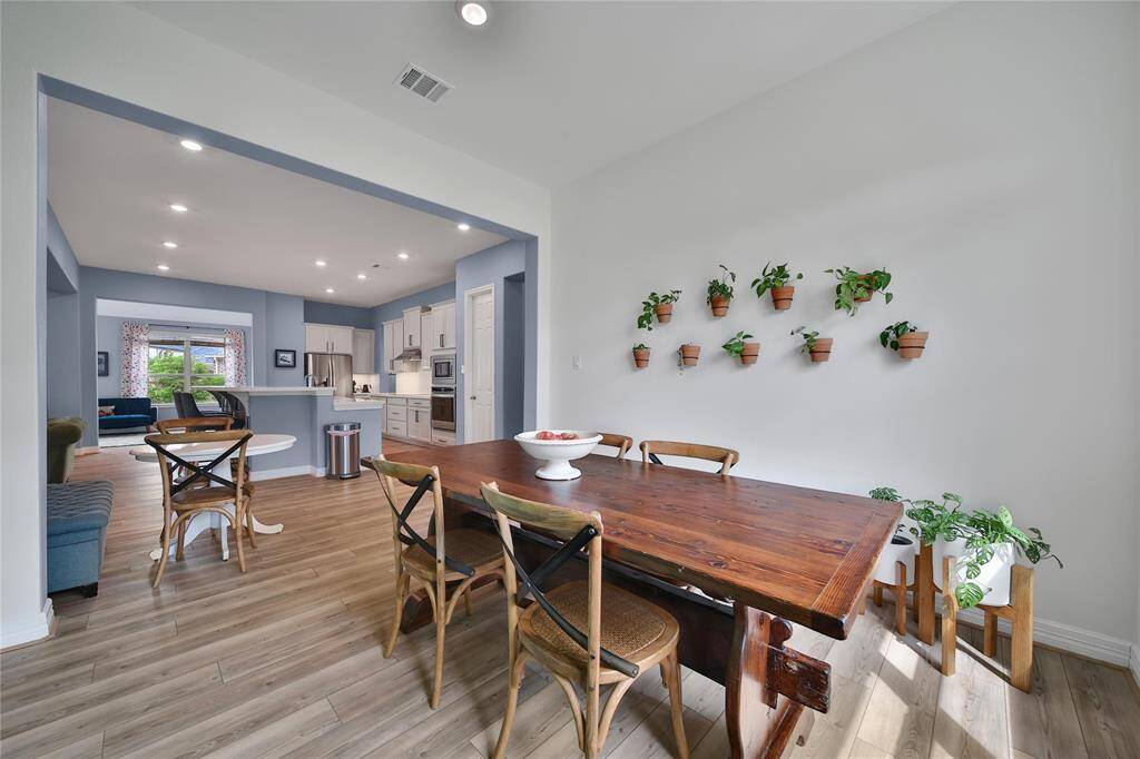 View of dining room.