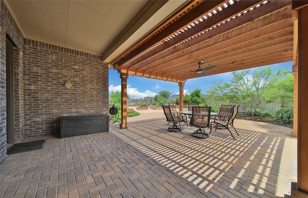 View of back patio.