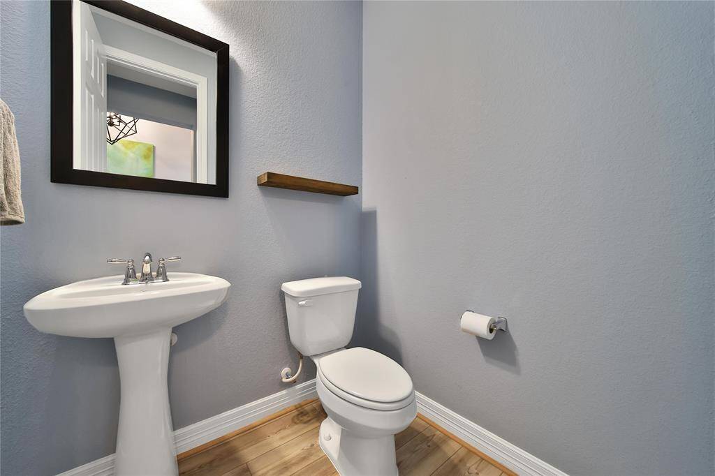 View of half bathroom.
