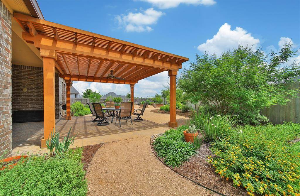 View of backyard.