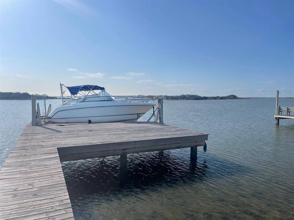 Edited photo showing the style of boat lift that's permitted.