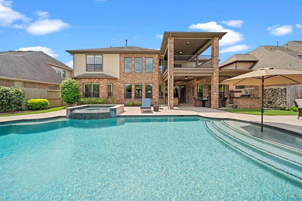 This home faces south with the backyard getting the northern exposure insuring your backyard resort is comfortable year round