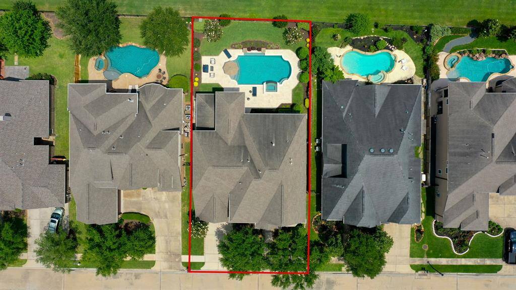 Aerial photo of the lot