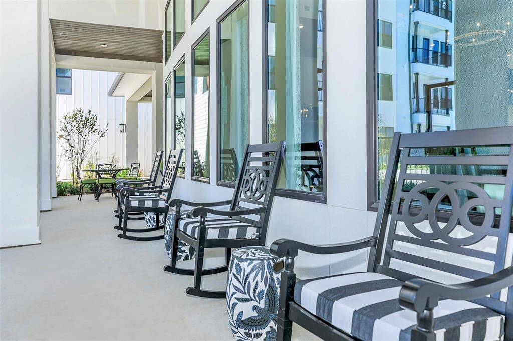 Sitting area with rockers