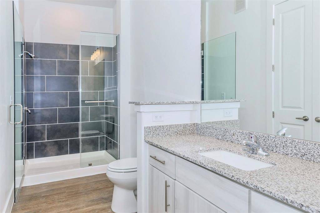 Bathroom with walk-in shower