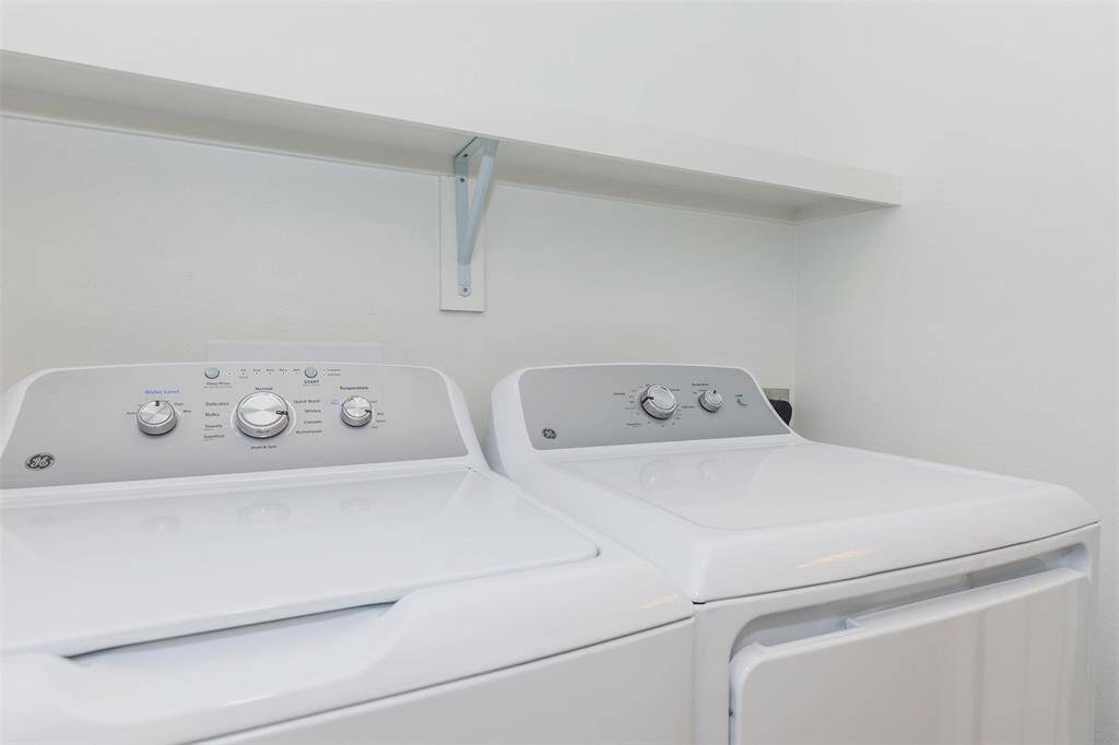 Full-size washer and dryer