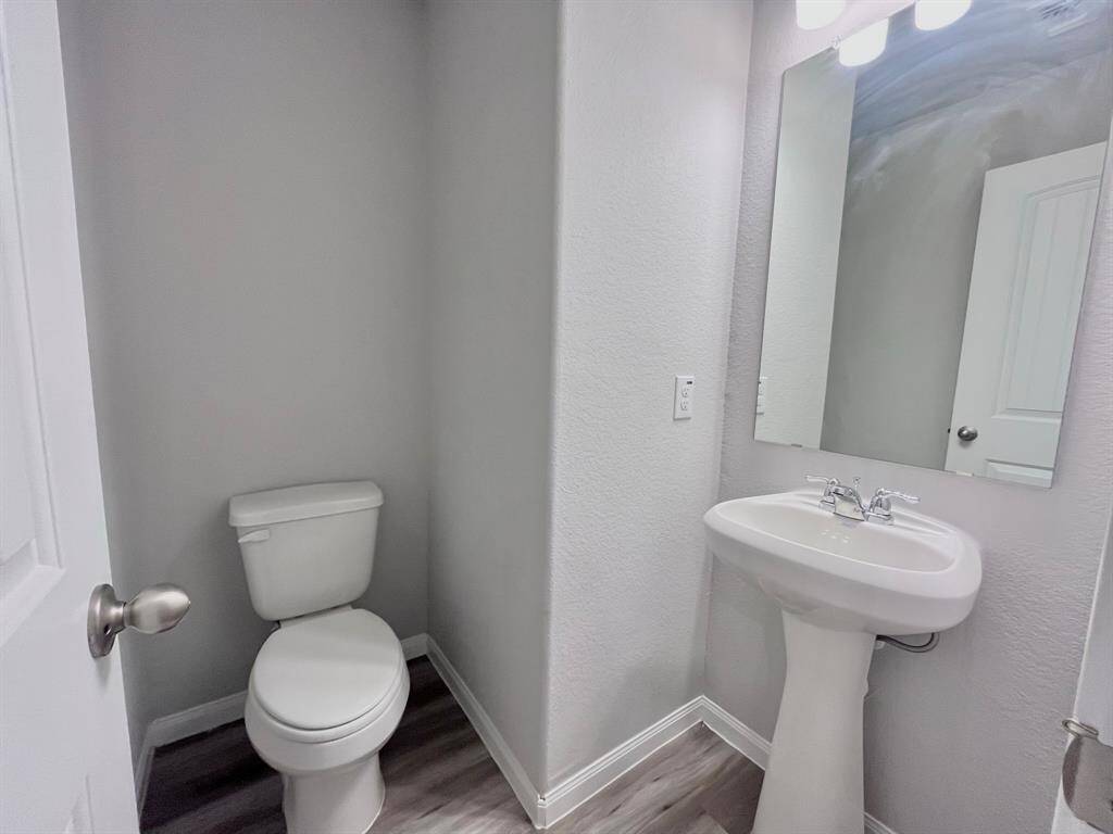 staged half bath