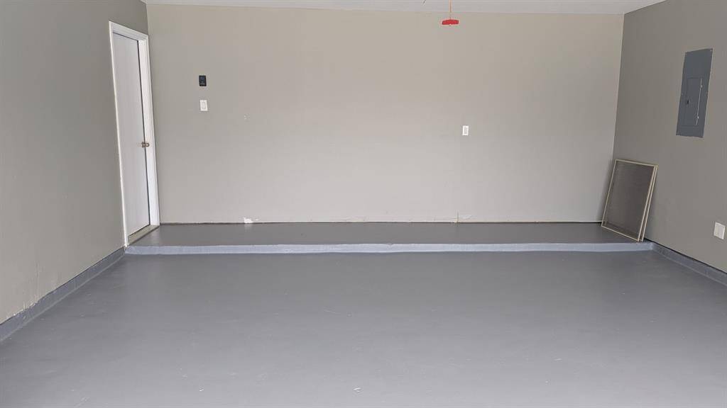 two car garage with opener