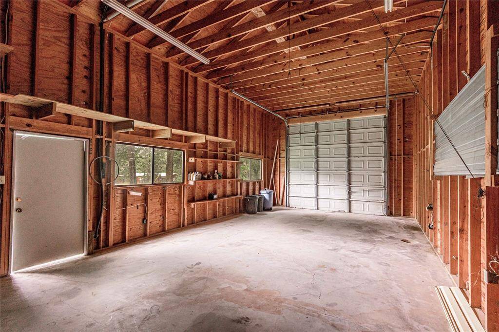 Inside RV garage