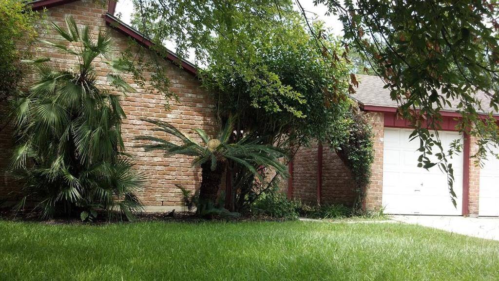 Front of home, replaced driveway new garage door opener